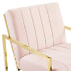 Modway - Inspire Chenal Touffé Performance Velvet Fauteuil - Rose-8