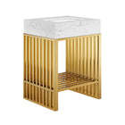 Modway - Gridiron 24" Vanette de salle de bain - Or blanc-Vanité de salle de bain moderne