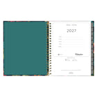 Blueline - Agenda Hebdomadaire/Mensuel - 11 po H x 8 1/2 po l - Motif Floral - Anglais-Comprend des calendriers de référence