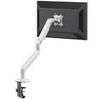 ShoppingAll - Bras De Moniteur Haut De Gamme À Fixation De Bureau Pour Un Écran, Blanc-compatibilité 17 à 34 po, jusqu’à 11 kg (24,2 lb)
