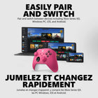 Microsoft - Manette sans fil Xbox pour Xbox Series X|S, Xbox One et appareils Windows – Rose Foncé-Comprend la technologie Xbox sans fil et Bluetooth  pour le jeu sans fil sur les consoles, les PC, les téléphones mobiles et les tablettes