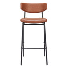 Zuo - Charon Tabouret de bar - Brun vintage - Ensemble de 2-Rembourrage moelleux et confortable