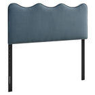 Modway - Athena Velours de performance résistant aux taches Tête de lit King Size, Bleu Cadet-Velours de performance résistant aux taches