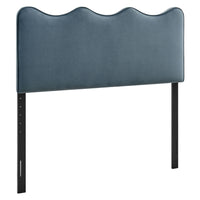 Modway - Athena Velours de performance résistant aux taches Tête de lit King Size, Bleu Cadet-Velours de performance résistant aux taches