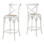 Modway - Gear Tabouret de comptoir - Blanc-7