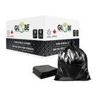 Globe Commercial - Sacs poubelle résistants pour poubelles - 66 x 91 cm - Noirs - Paquet de 200-Le dessus ouvert peut être attaché facilement