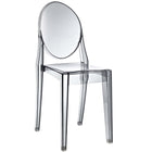 Modway - Casper Chaises de salle à manger Ensemble de 2 - Smoke-Acrylique robuste
