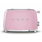 SMEG - Toasteur Rétro À 2 Tranches - Rose-6 niveaux de grillage différents pour de meilleurs résultats , fonction de décongélation , fonction de réchauffage , fonction bagel pour griller uniquement un côté de la tranche.