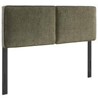 Modway - Lindee Tissu Boucle Tête de lit complète, Sage-Tête de lit style oreiller
