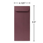 JAM Paper Enveloppes ouvertes au bout format invitation avec fermeture gommée, 4 1/8 x 9 1/2 po, bourgogne, 1000/paquet-Ouverture : Par le sommet