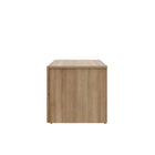 Nexera - Table de nuit à 2 tiroirs James, Chêne Brun-Conçu et fabriqué au Canada avec des panneaux de particules et des matériaux MDF certifiés CARB II/FSC. Assemblage requis
