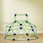 Qaba - Dôme d’escalade géométrique 6 pi, aire de jeux de type jungle gym pour enfants de 3 à 8 ans, intérieur/extérieur - vert-Bords lisses pour un espace de jeu sécurisé pour les enfants 