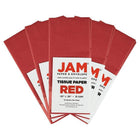JAM Paper - Papier de soie - Rouge - 50 feuilles-Accessoire d'emballage élégant pour les cadeaux, les paniers-cadeaux, la décoration et plus encore!