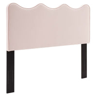 Modway - Athena Performance Velvet Tête de lit jumelée, Rose-Tête de lit jumelée moderne
