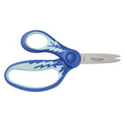 Fiskars - Ciseaux pointus gauchers pour enfants- 13 cm - Bleu-Les lames à tranchant sécuritaire inversé sont spécialement conçues pour les enfants gauchers avec un angle de lame plus sûr et un bout pointu pour une coupe précise