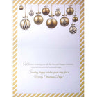 Rosedale - Cartes de souhaits Noël / Enveloppes - 5-1/2 po x 8 po - Décorations suspendues - Paquet de 12-Imprimées sur un papier de qualité non couché