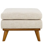 Modway - Engage Tissu rembourré Ottoman - Beige-Rembourrage en tissu polyester