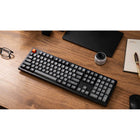 Keychron - Clavier mécanique sans fil K10 Max à LED blanches - Échangeable à chaud - Interrupteur marron - Disposition pleine taille - Noir-Assemblage facile : Conçu pour une personnalisation sans effort, chaque composant du K10 Max est facilement assemblable, vous permettant de créer votre expérience de frappe ultime avec un effort minimal.
