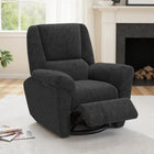 HOMCOM - Fauteuil inclinable électrique avec ports USB - noir-Repose-pieds intégré pour plus de confort lors de la détente ou de la sieste   