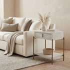 Zuo - Yoru Table d’appoint - Chêne blanc-Capacité de poids maximale: 65