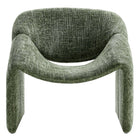 Modway - Vivi Chenille Rembourré Chaise d’accent - Basil-Capacité de poids : 331 lb