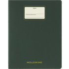 Moleskine - Cahier Etudiant ligné XXL Couverture souple - 8.5" x 11" - Vert-Papier sans acide, 70 g/m2, couleur ivoire : ligné