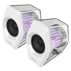 Hecate - Haut-parleurs de jeu Hecate G2000 Pro 2.0, son ambiophonique virtuel 7.1, RGB, Bluetooth, puissance de crête de 64 W et éclairage TempoFlow – Blanc-Une meilleure cohérence des haut-parleurs pleine gamme, combinée à une scène sonore ultra-large, offre un positionnement audio plus précis, répondant parfaitement aux exigences des jeux FPS de grande envergure
