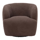 Zuo - Govan Chaise pivotante - Brun-Tissu style mouton bouclé