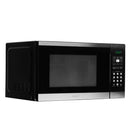 Danby - Micro-ondes de comptoir - 1,1 pi3 - Noir/acier inoxydable-6 Options de Cuisson Automatique Pratiques : Popcorn, Pomme de Terre, Pizza, Légumes Surgelés, Boissons, Assiette du Dîner