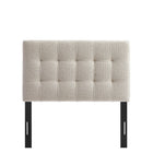 Modway - Lily Rembourré Tête de lit taille jumelle, Colombe-Construction rembourrée