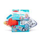Melissa & Doug - Triangle océanique pour le temps sur le ventre-3 panneaux en tissu pliables recto verso attrayants et multisensoriels se posent à plat ou se connectent pour se tenir debout dans une pyramide pour que bébé puisse jouer sur le ventre afin de stimuler ses compétences de développement