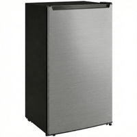 HOMCOM - congélateur compact mini avec température réglable - 2,1 pi3 - argent-Capacité de 2,1 pi3 (59,5 L) offrant suffisamment d’espace pour les aliments surgelés, les boissons et la crème glacée