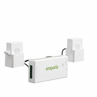 Emporia - Moniteur d'énergie domestique Vue 3-S Installe directement dans la plupart des panneaux électriques résidentiels avec capteurs à pince et prend en charge systèmes monophasés monophasés divisés et deux fils, également compatible avec systèmes trois fils et systèmes triphasés quatre fils wye avec neutre mis à la terre lors de l utilisation d un capteur 200A supplémentaire
