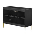 Modway - Alchemist 48" Vanité de salle de bain à un seul lavabo - Noir noir-MDF Construction