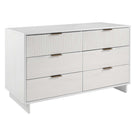 Manhattan Comfort - Granville commode moderne et double commode - blanc - ensemble de 2-17,72 po L x 55,04 po l x 48,98 po H