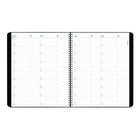 Blueline - 2026 Agenda mensuel Essential 16 mois - 11" x 9-1/16" - Noir - Bilingue-Section pour numéros de téléphone et adresses