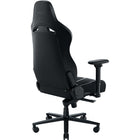 Razer - Chaise de jeu Enki V2 - Noir-Cuir synthétique double texture, respectueux de la norme EC0 – Les zones centrales de la chaise sont recouvertes d'un tissu texturé en peluche pour un confort plus raffiné, tandis que les bords extérieurs sont doublés de cuir lisse pour mieux résister à l'usure quotidienne