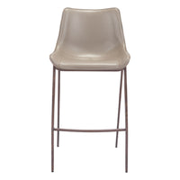 Zuo - Magnus Tabouret de bar - Brun/Noyer - Ensemble de 2-Rembourrage moelleux et confortable
