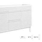 Modway - Render 48" Meuble de toilette de salle de bain compatible double lavabo (non inclus) - Blanc-Stratifié lisse