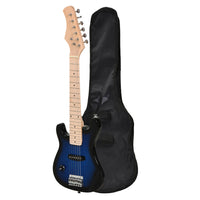 HOMCOM - Guitare électrique pour enfants 30 po, taille 3/4, kit de démarrage pour débutant avec amplificateur 5W-Cette guitare de 30 po est conçue avec des lignes épurées et un dégradé appréciés par les jeunes 