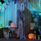 Outsunny - Sorcière Squelette Animée 6pi - Décorations d'Halloween-Se retourne avec des bras positionnables que vous pouvez plier dans n'importe quelle position 