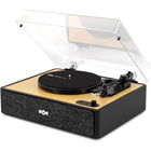 House Of Marley - Platine Bluetooth Rise Up avec haut-parleurs intégrés - Noir-Haut-parleurs stéréo intégrés – Écoutez directement depuis la boîte sans équipement supplémentaire