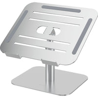 Fellowes - Support pour ordinateur portable d'bureau Alumia - Argent-Réglage facile de la hauteur sur 15 cm (15 – 30 cm) pour assurer une posture ergonomique correcte