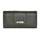 Roots - Portefeuille d'embrayage de poche pour dames - Olive-Fermeture à pression extensible