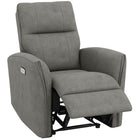 HOMCOM - Fauteuil inclinable électrique avec ports USB - gris-Siège épais de 7,9 po (20 cm) offrant un confort supérieur et moelleux   