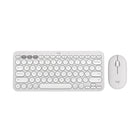 Logitech - Slim Bluetooth Combo, clavier et souris sans fil - Blanc-Défiez l'ennui: obtenez l'ensemble clavier et souris ultra-fin qui vous convient avec plusieurs couleurs au choix et une technologie plus intelligente. Démarquez-vous avec Slim Bluetooth Combo.