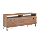 Manhattan Comfort - Meuble TV moderne DUMBO 62,99 po - Brun doré-17,99 po L x 62,99 po l x 26,77 po H