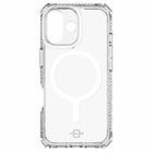 Itskins - Étui Hybrid_R MagSafe pour iPhone 17 - Transparent-Compatible avec les chargeurs et accessoires MagSafe
