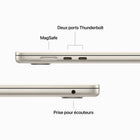 Apple - Portatif MacBook Air 15,3 po, M2, SSD 256 Go, Mémoire unifiée 8 Go, Comète, Francais-Jusqu’à 40 % plus rapide pour les montages vidéo chronologiques complexes