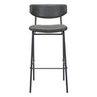 Zuo - Charon Tabouret de bar - Noir vintage - Ensemble de 2-Rembourrage moelleux et confortable